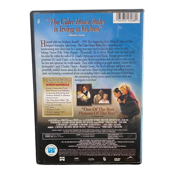 The Cider House Rules DVD Movie 🎥 5/$15🎥 - Picture 2 of 3